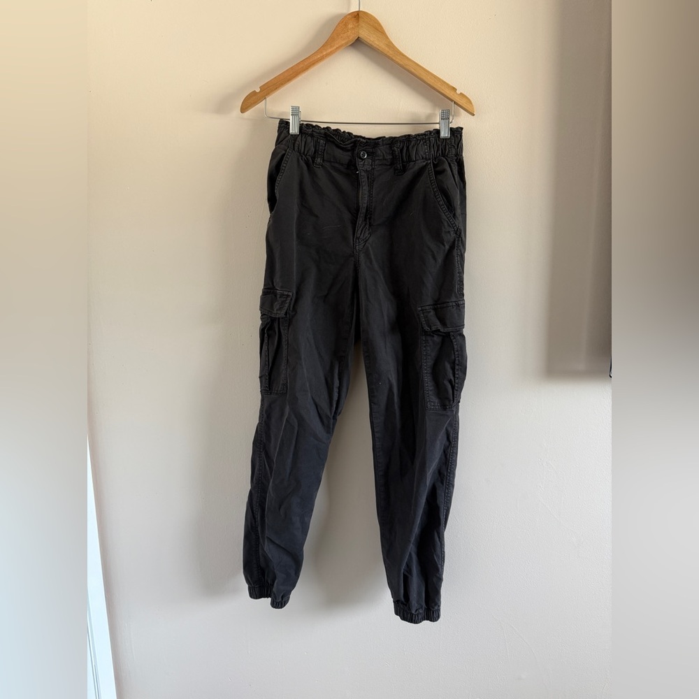 American Eagle Outfitters Black Cargo Pants | Straight Leg | Utility Style